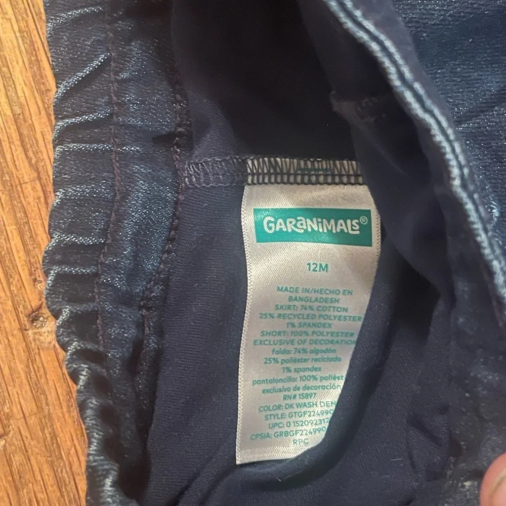 Garanimals Skort Girls Size 12 months Blue Denim